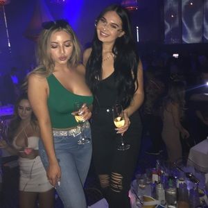 Off Shoulder Green Top